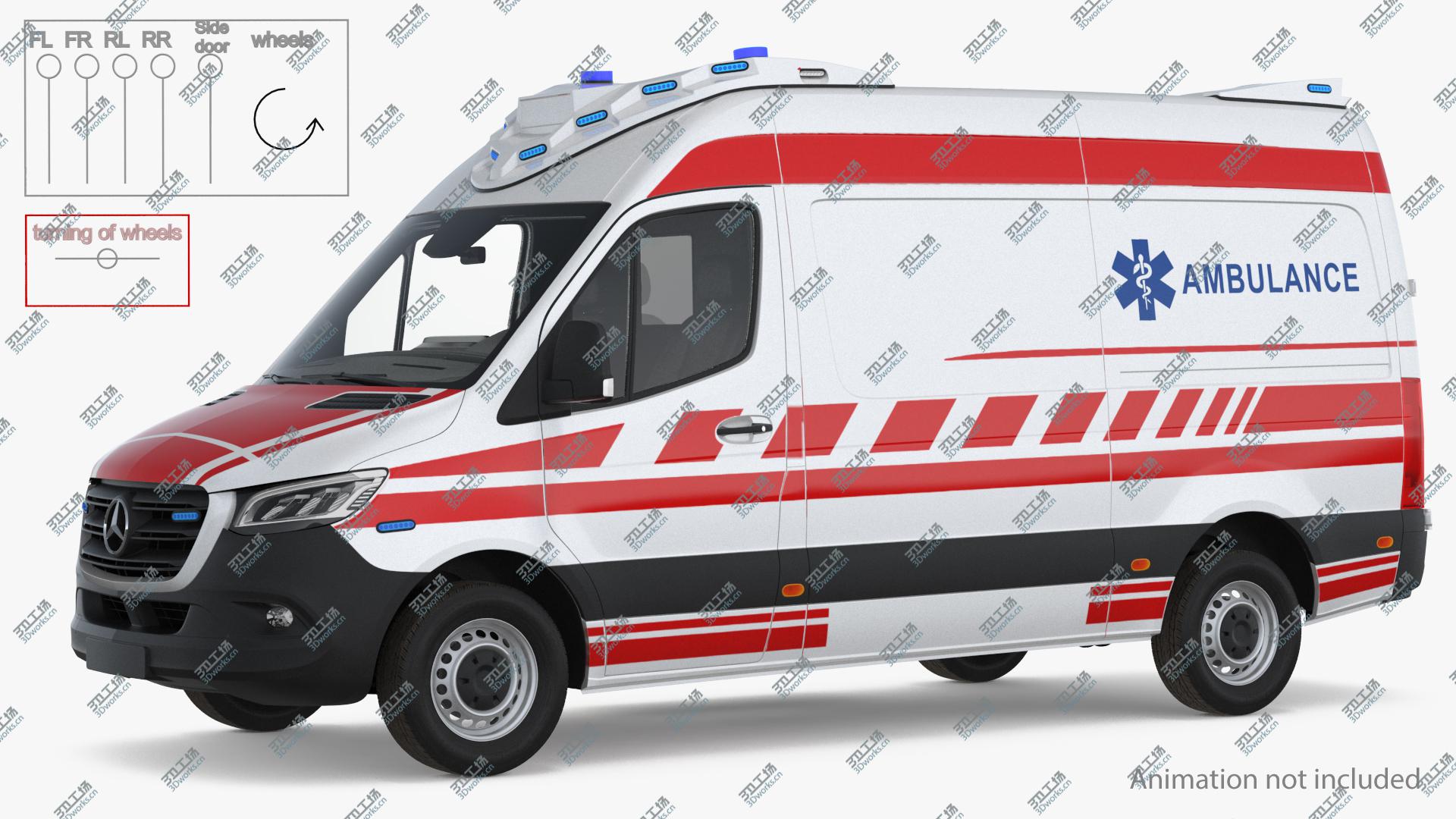 images/goods_img/20210313/Mercedes Benz Sprinter Paramedic Ambulance Rigged model/4.jpg
